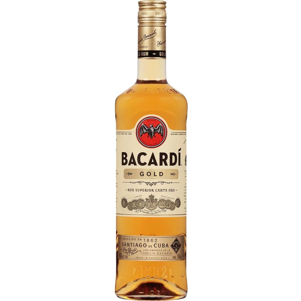 BACARDI GOLD RUM 750ML