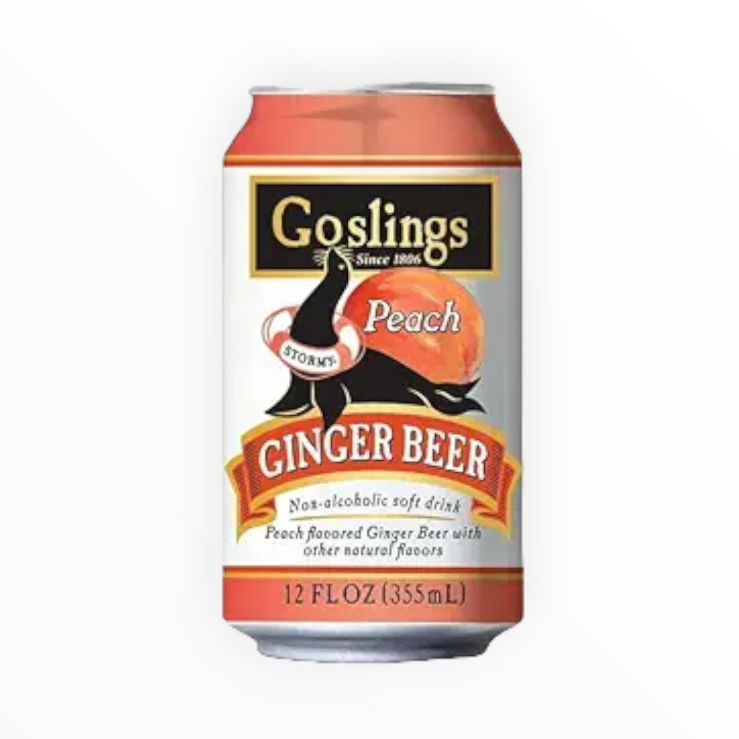 GOSLINGS GINGER BEER PEACH 4/4PK/12OZ