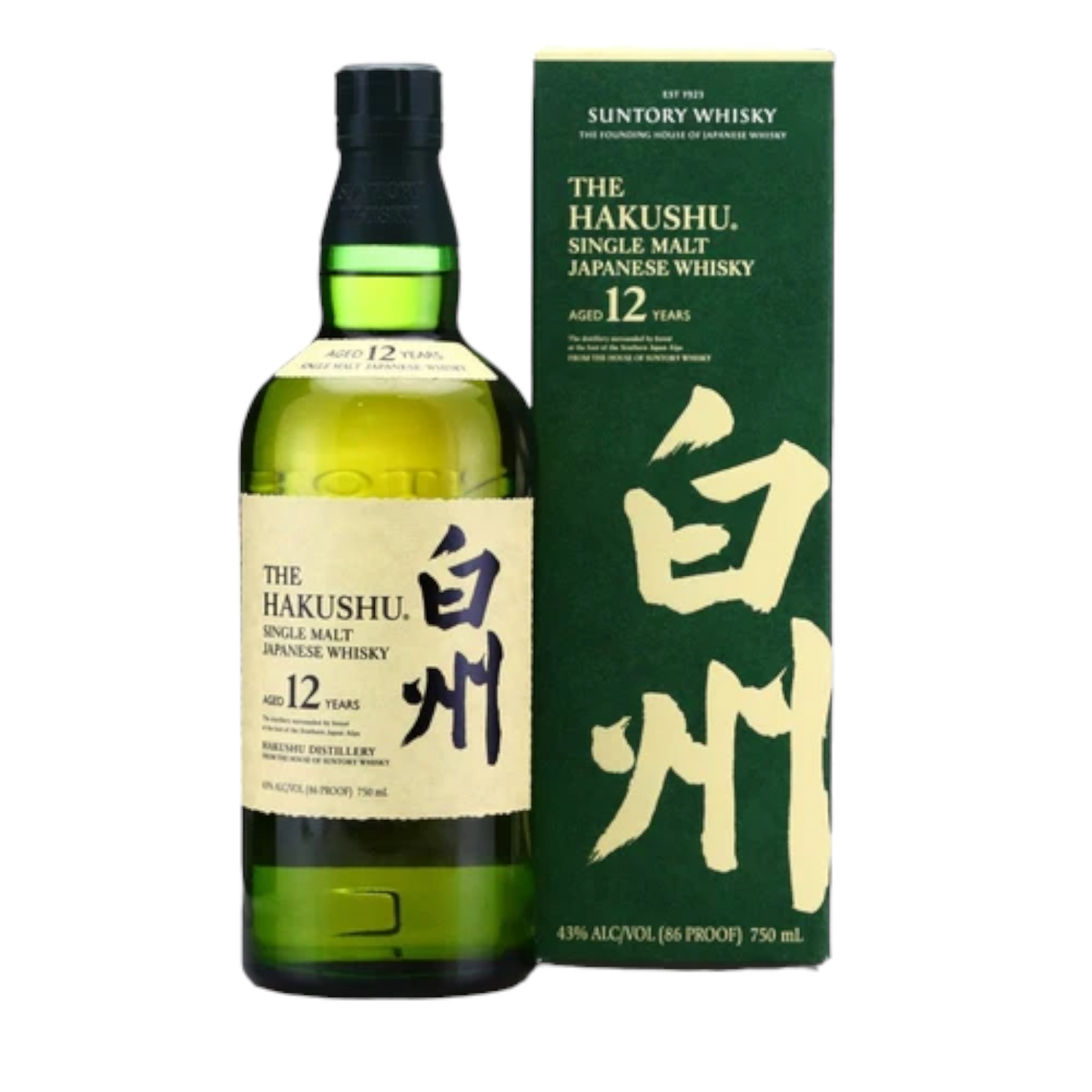 SUNTORY HAKUSHU 12 YR WHISKEY 750ML