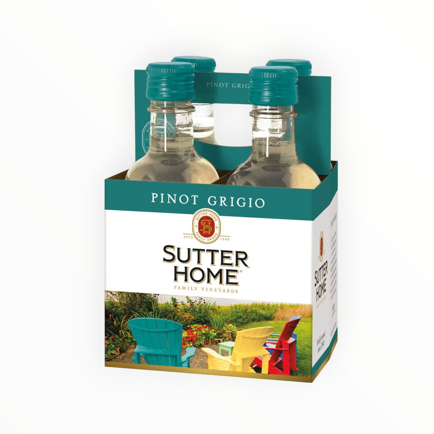 SUTTER HOME PINOT GRIGIO -14 4PK/187ML