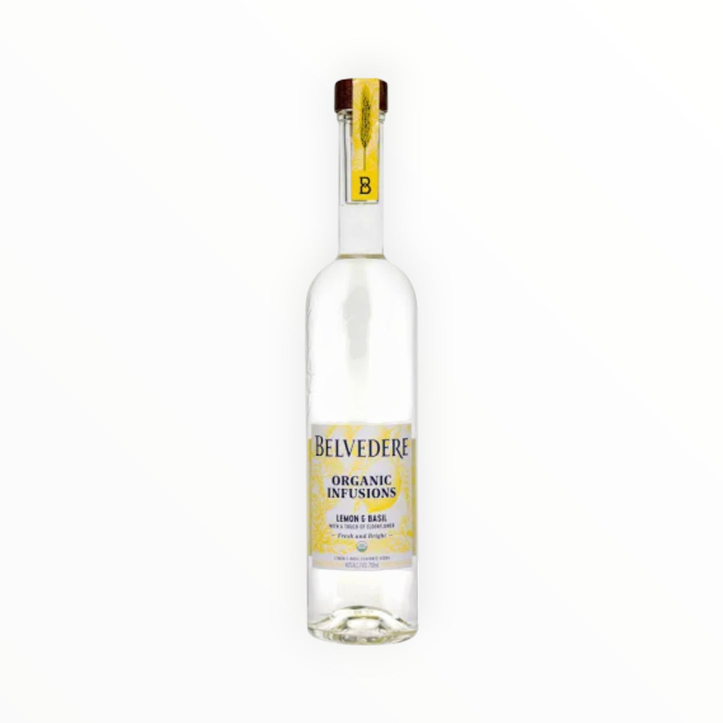 BELVEDERE ORGANIC LEMON BASIL VODKA 750ML