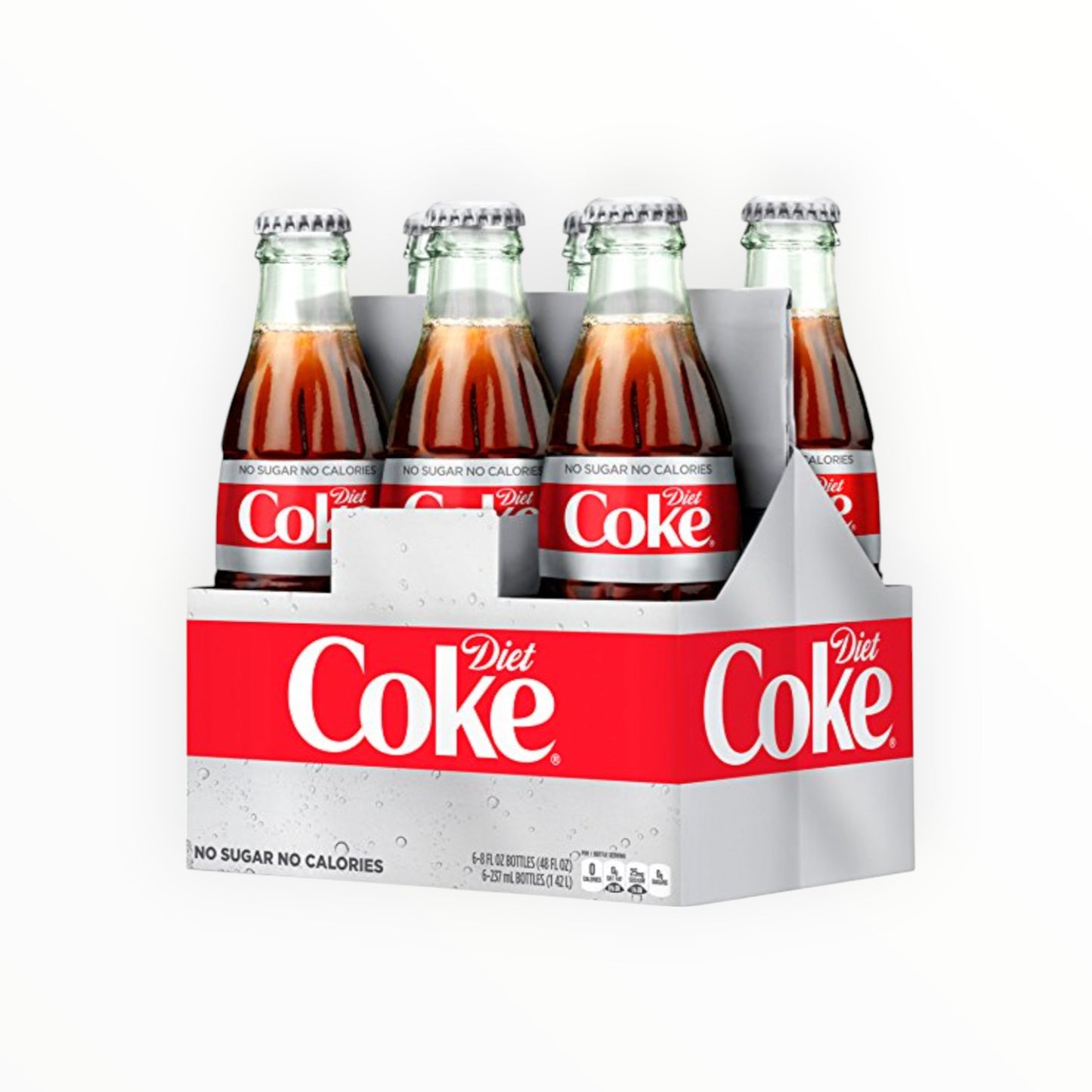 DIET COKE GLASS BOTTLE 24PK/8OZ