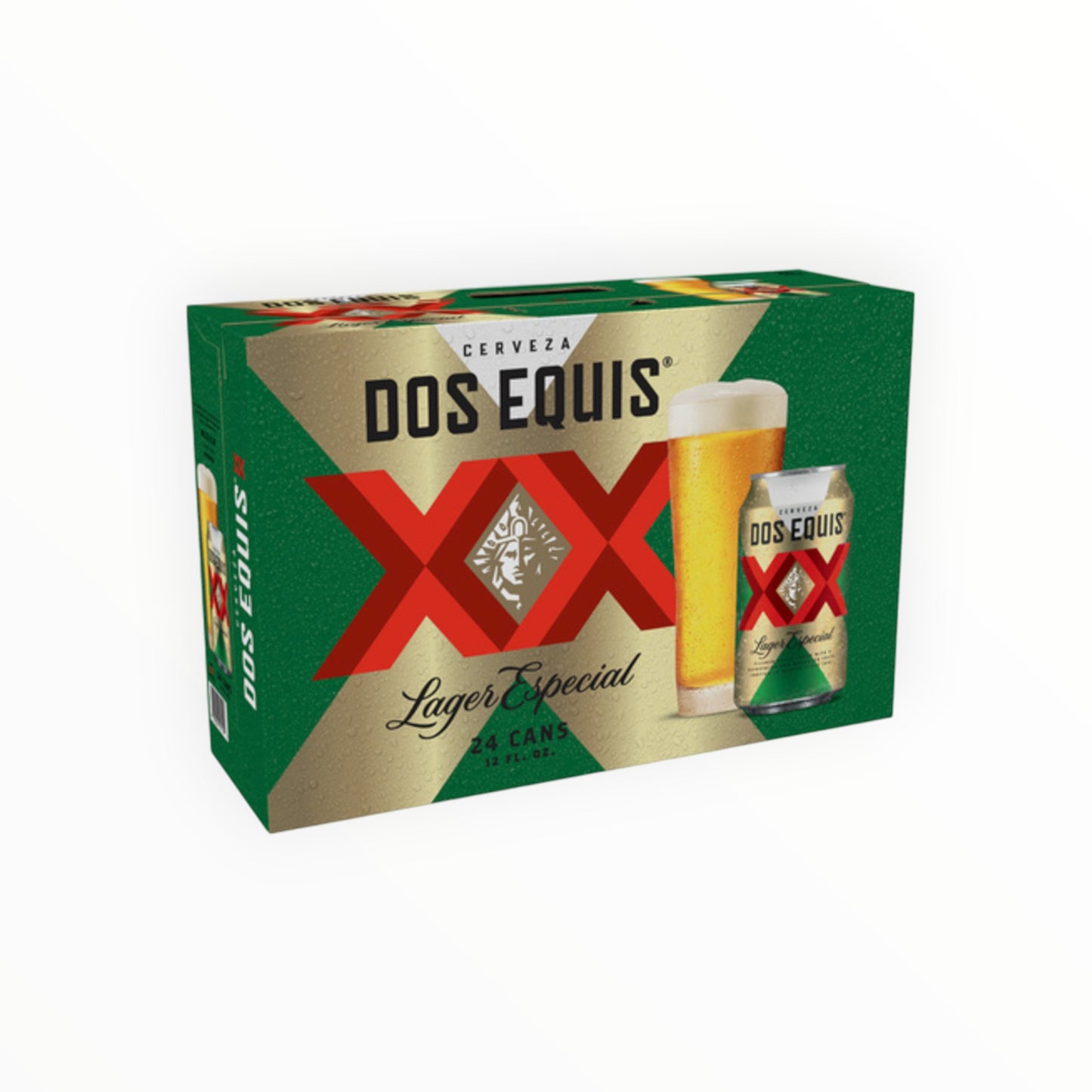 DOS XX LAGER SLIM CAN BEER 2/12/12OZ