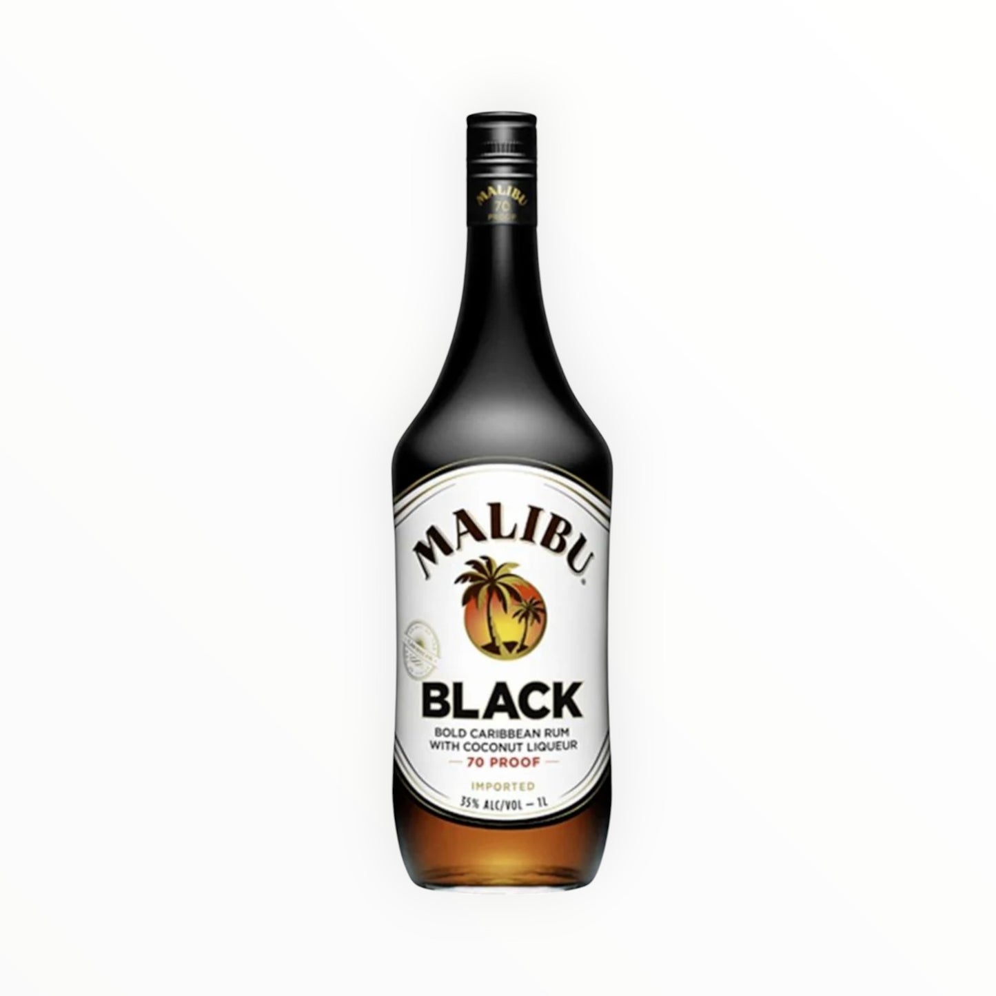 MALIBU BLACK COCONUT RUM 1L