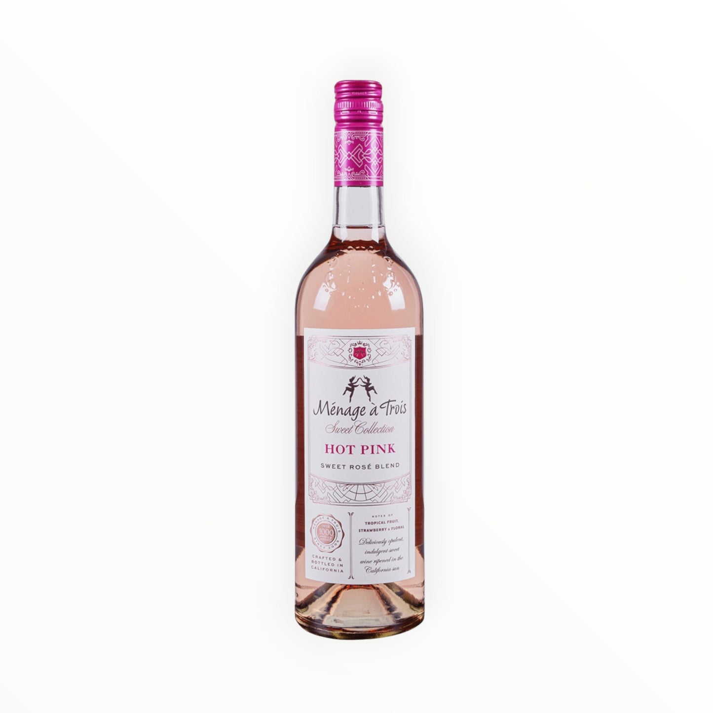 MENAGE A TROIS ROSE SWEET COLLECTION HOT PINK WINE -14 750ML