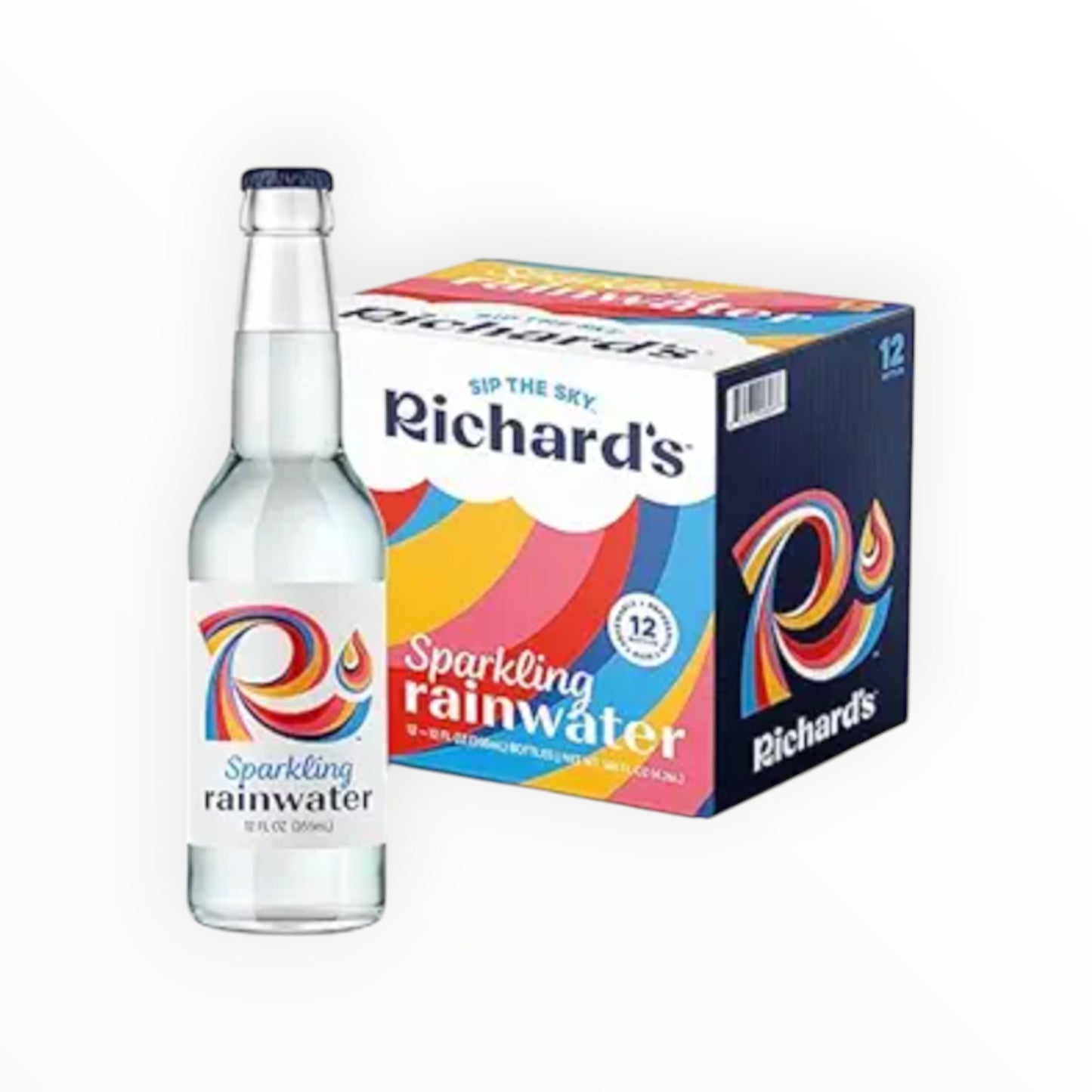 RICHARDS SPARKLING RAIN WATER 24PK/12OZ