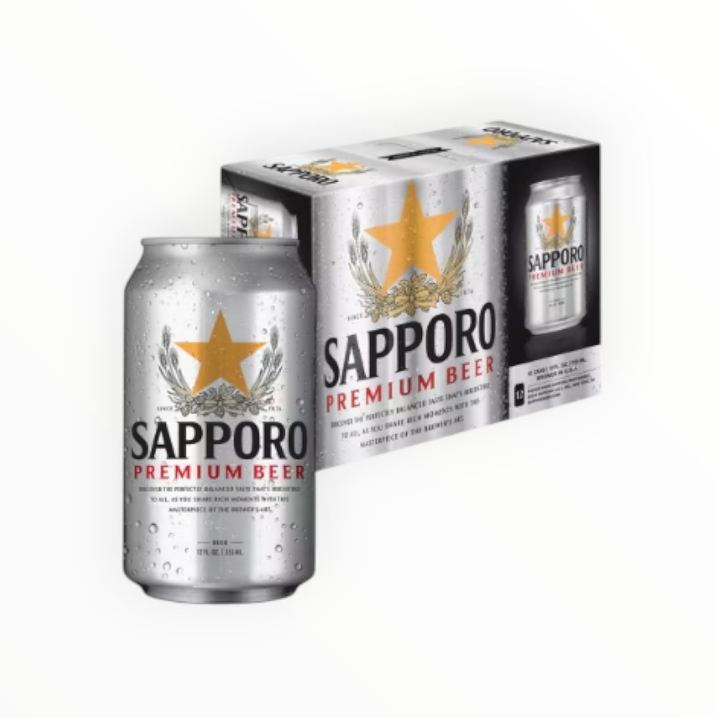 SAPPORO CAN BEER 24PK/12OZ