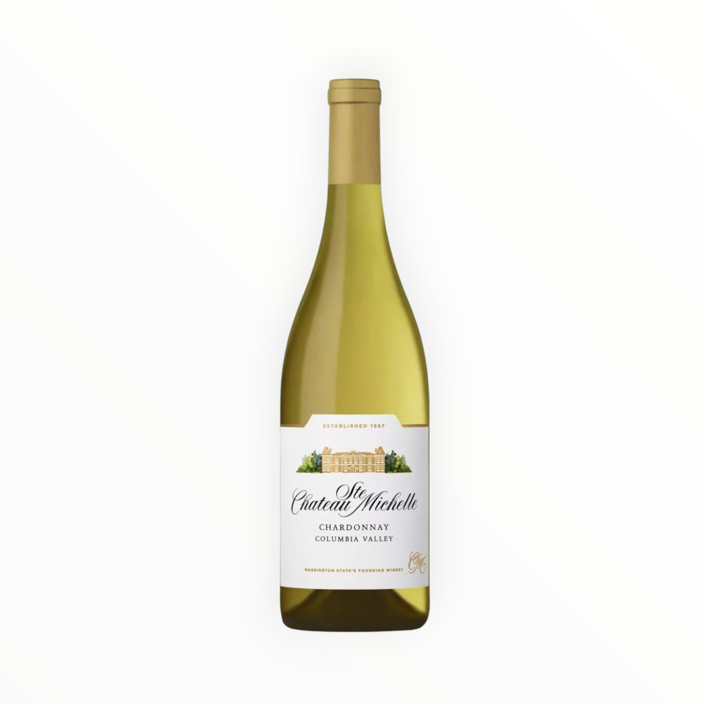 CHATEAU STE MICHELLE CHARDONNAY WINE -14 750ML