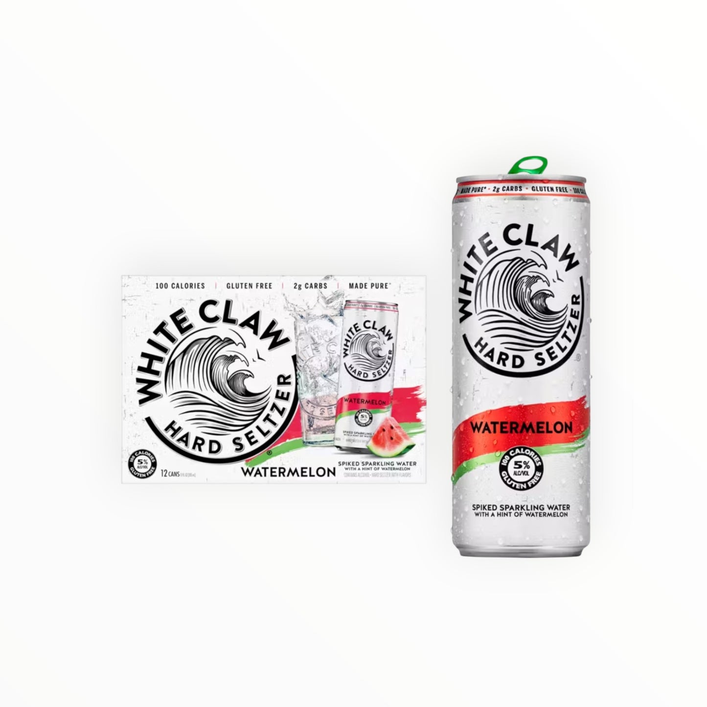 WHITE CLAW WATERMELON CAN 4/6PK/12OZ