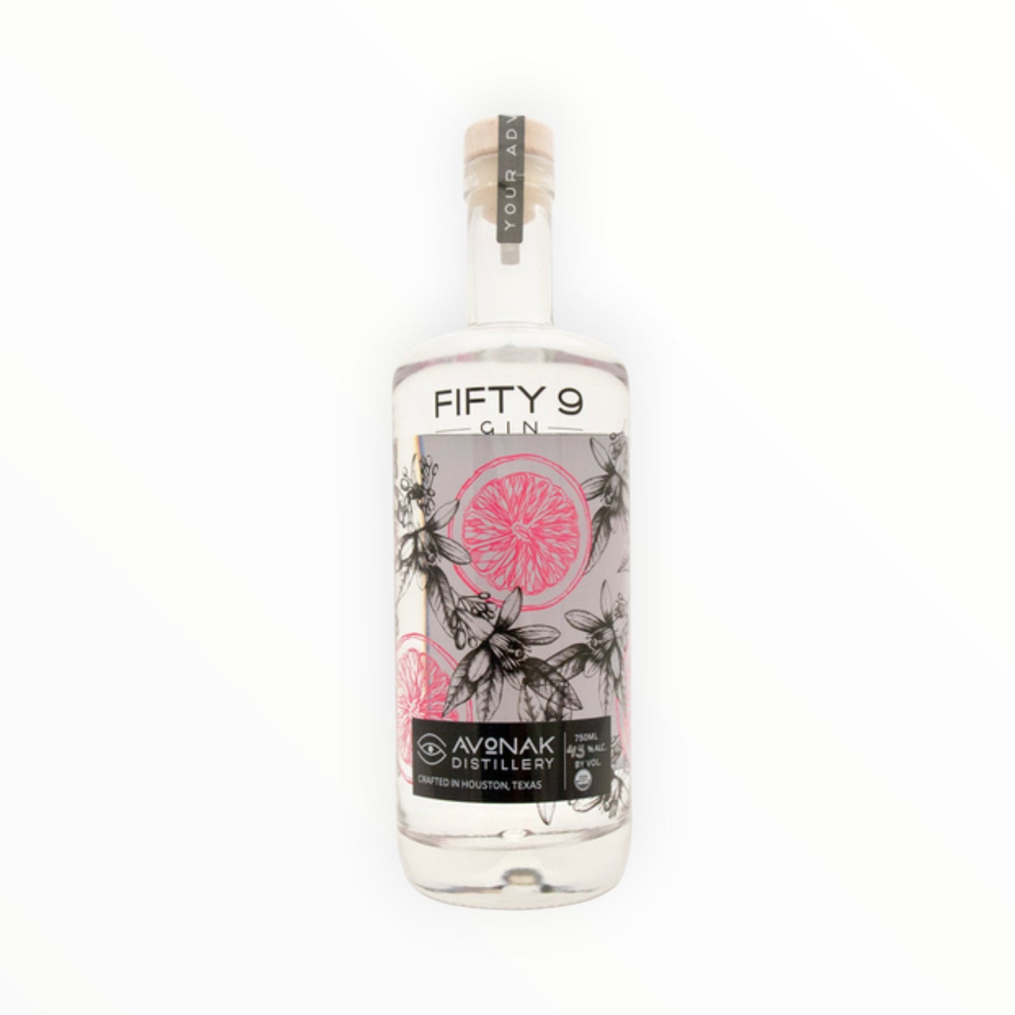 AVONAK FIFTY 9 GIN 750ML