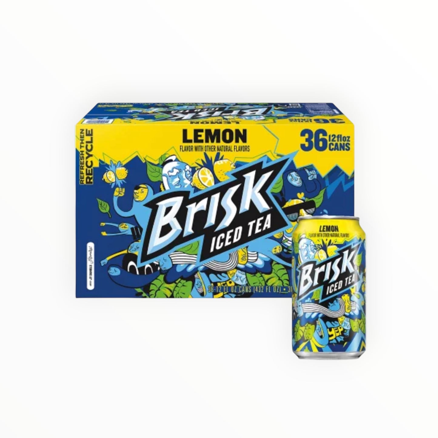 LIPTON BRISK ICED TEA CANS 36PK/12OZ