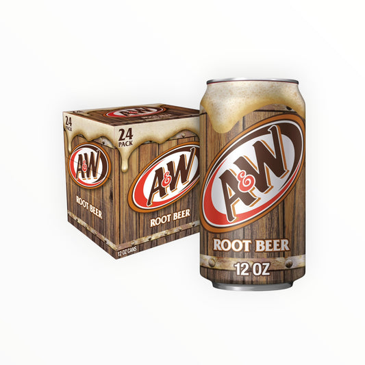 A&W ROOT BEER CANS 24PK/12OZ