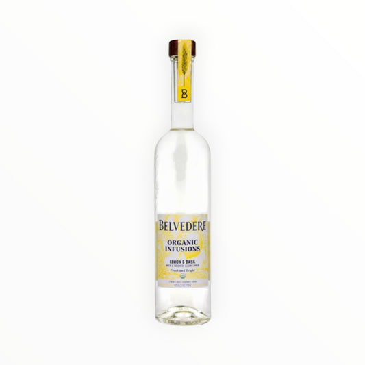 BELVEDERE ORGANIC LEMON BASIL VODKA 750ML