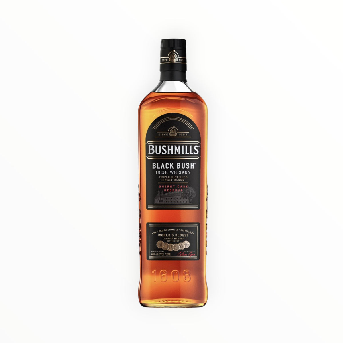 BUSHMILL BLACK BUSH WHISKEY 750ML