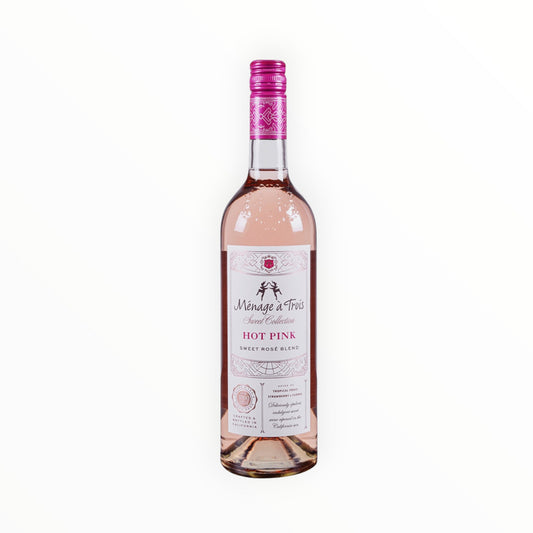 MENAGE A TROIS ROSE SWEET COLLECTION HOT PINK WINE -14 750ML