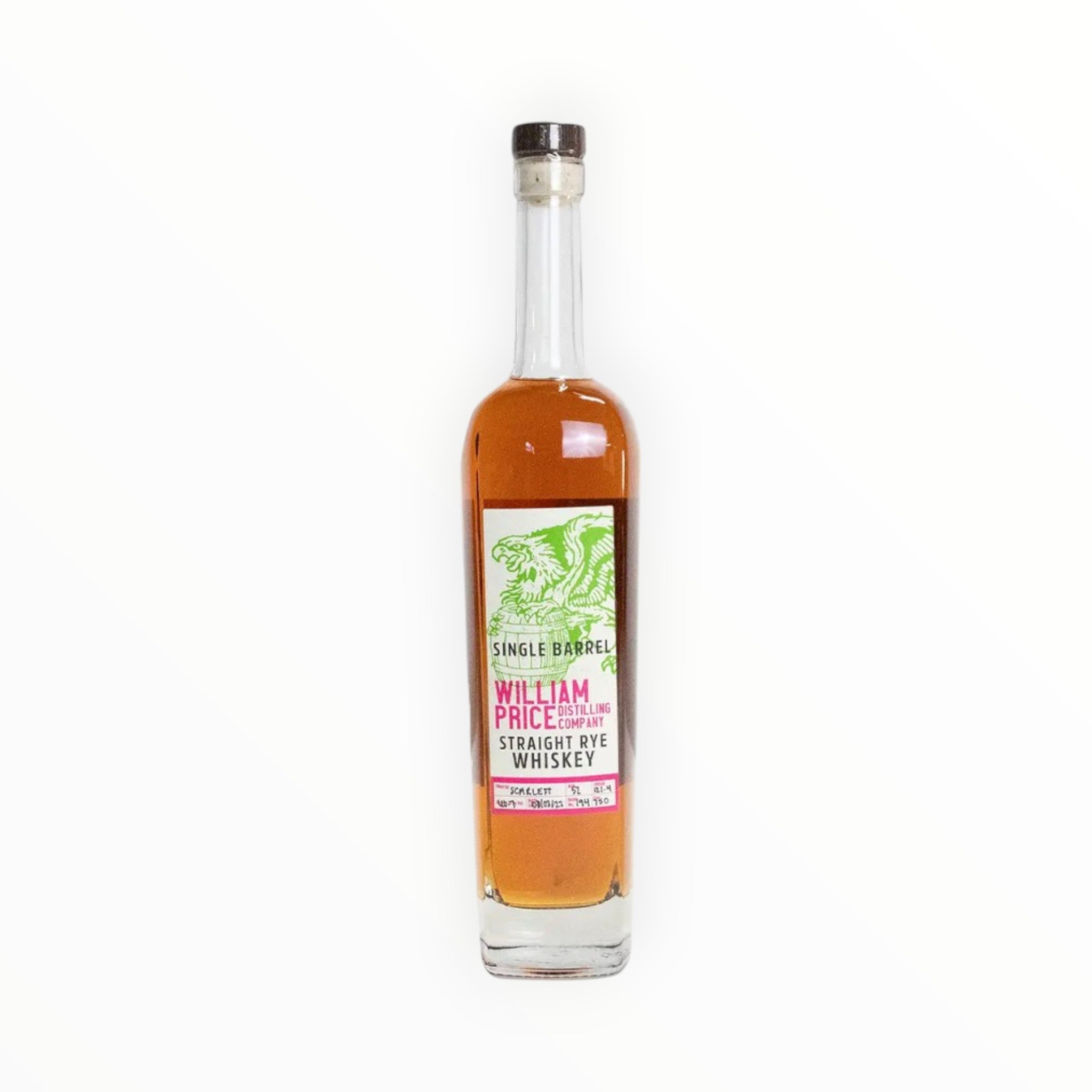 Billy Rye Whiskey WILLIAM PRICE RYE SINGLE BARREL WHISKEY 750ML – Wolf Express Liquor