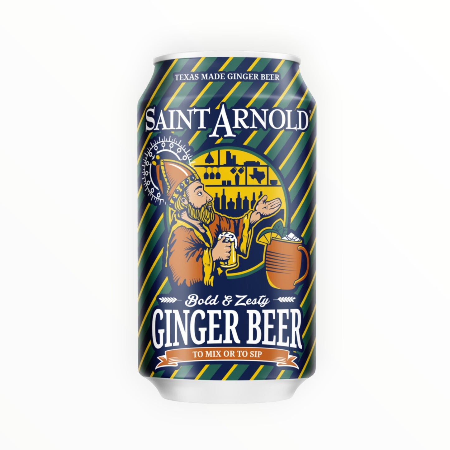 SAINT ARNOLD BOLD & ZESTY GINGER BEER 4/6pk/12OZ