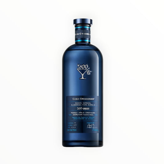 CASA DRAGONES CRISTALINO TEQUILA 750ML