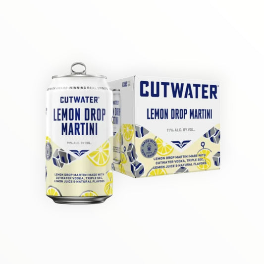 CUTWATER LEMON DROP MARTINI CAN RTD 6/4PK/12OZ