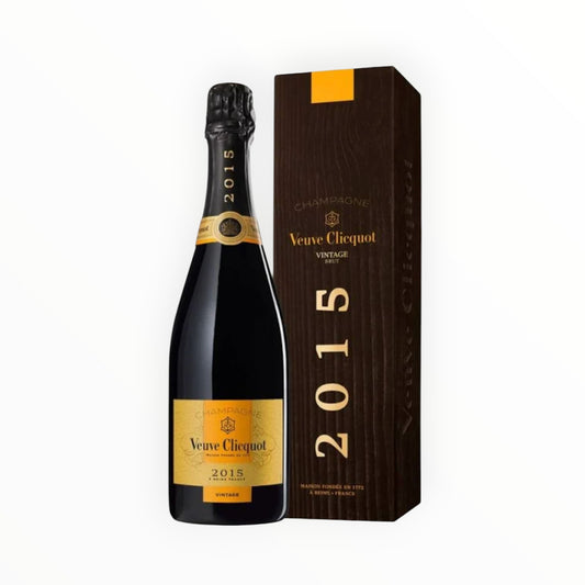 CLICQUOT BRUT GOLD LABEL VINTAGE 2015 -14 CHAMPAGNE 750ML